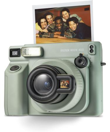 instax WIDE 400 instant camera  Automatic exposure and flash control  WIDE picture format  tripod socket  Green  Film sold separately - Buy Online on SooperMarket.com