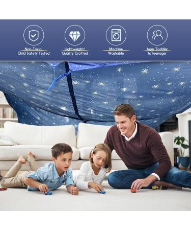 Blanket Fort Play Tent Kit - 3 Ripstop Blankets  Beanbags & Drawstring Backpack - Buy Online on SooperMarket.com