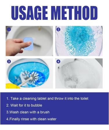 Automatic Powerful Foam Cleaner 2023 Upgrade Foam Cleaner for Toilet Cleaner Foaming for Toilet Foam Cleaner Active Dissolution Toilet Bathroom Cleaners Natural Toilet Cleaner Easy to Use (2Box) - Buy Online on SooperMarket.com