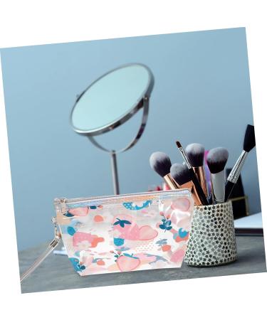 Beavorty Large Strawberry Cosmetic Bag - Travel Makeup & Brush Storage Pocket PVC Zipper Case for Fruits & Essentials - Buy Online on SooperMarket.com