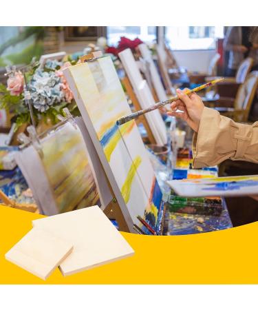 5-Piece Square Unfinished Wood Canvas Panel Boards for Painting and Home Decor - Buy Online on SooperMarket.com