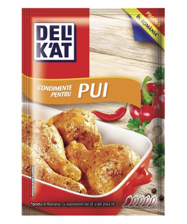 2x Chicken Seasoning Deli K'at Condiment Pentru Pui Mix Condiment Flavour Packet Non GMO 23g No Nasties Natural Ingredients