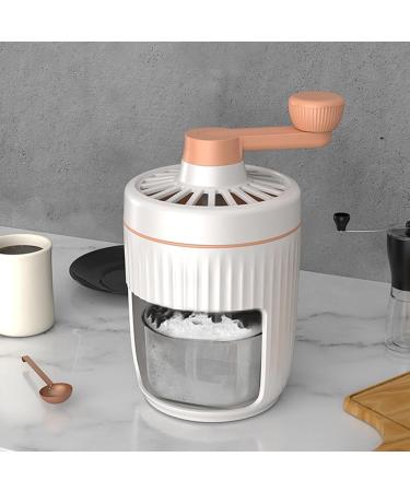 Virtcooy Ice Cream Shredder with Crank | Versatile Ice Showered Razor for Drinks Office & Outdoor Use | Removable Snow Blades - Buy Online on SooperMarket.com