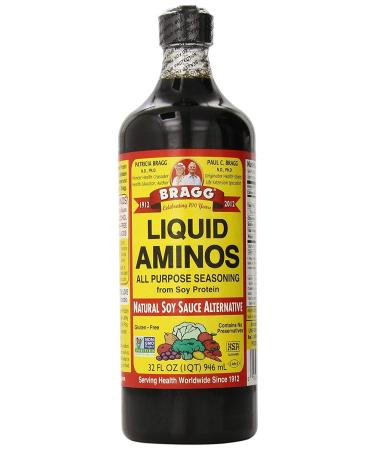 Organic Soy Seasoning Variety Pack: Bragg Liquid Aminos 32 oz + Coconut Secret Coconut Liquid Aminos 8 oz + Bonus Measuring Spoon - Buy Online on SooperMarket.com