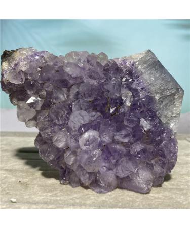 Natural Crystal Rough Amethyst Stone Natural Crystal Geode Specimen Rew Reiki Feng Shui Wicca Living Home Decorative Room