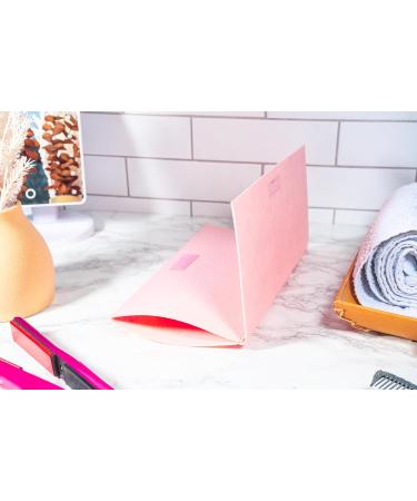 Glamza Hair Straightener Mat & Pouch - Made from Heat Resistant Safety Felt - Ideal for Home & Travel (Pink) - Buy Online on SooperMarket.com