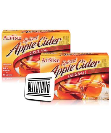 Alpine Spiced Apple Cider Drink Mix Bundle - 2 Boxes, 10 Packets Each + BELLATAVO Ref Magnet - Buy Online on SooperMarket.com