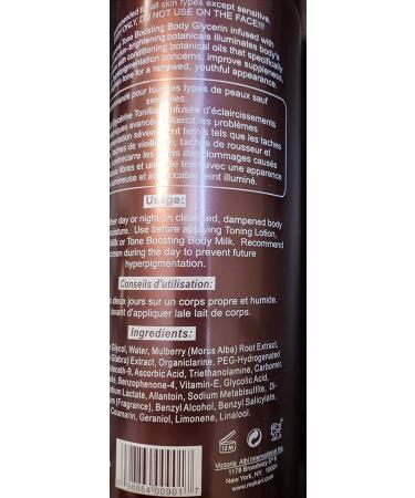 Makari Exclusive Active Intense Tone Boosting Body Glycerin 16.8oz | Skin-Brightening & Moisturizing Formula | Promotes Even Skin Tone | For All Skin Types - Buy Online on SooperMarket.com