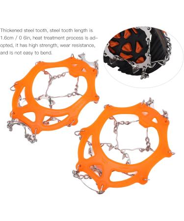 2pcs/Set 12 Tooth Mountaineering Crampons Ice Snow Grips Wearproof Anti Skid Snow Shoes Accessory for Snow Boots and Shoes(M Code) Climbing Climbing Tool - Buy Online on SooperMarket.com