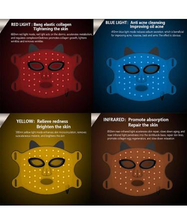 LED Light Face | Facial Beauty Instrument | LED Light Facial | Face Care Supplies with Bead Structure Bead Structure Face Care Supplies for Travel Home Business Trip and School - Buy Online on SooperMarket.com