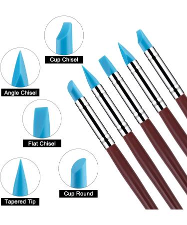10Pcs Silicone Clay Sculpting Dotting Tools for DIY Pottery Craft & Handicraft - Buy Online on SooperMarket.com