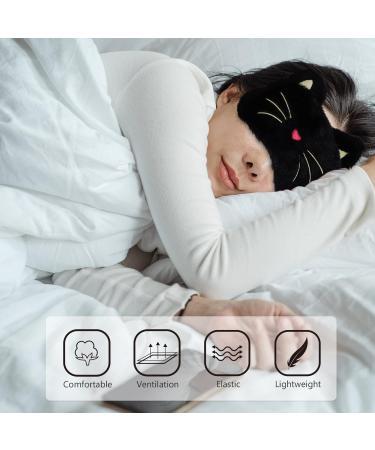 minkissy 1 Set Heating Mask Crystal Velvet Eyes Sun Shade 3D Black 20x12cm - Buy Online on SooperMarket.com