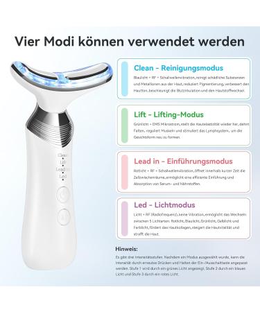 Carer Spark 4-in-1 Facial Massage Device - Anti-Aging RF EMS & LED Technology for Wrinkle Reduction & Skin Tightening - Buy Online on SooperMarket.com
