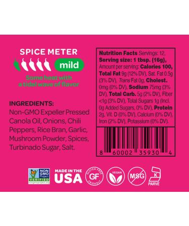 Mr Bing Mild Chili Crisp | Flavorful & Crunchy Chili Oil | Made in USA | Gluten-Free & Vegan | Non-GMO | 7 oz - Buy Online on SooperMarket.com