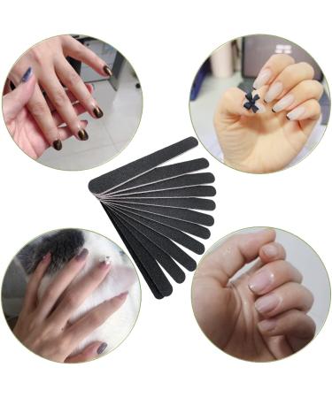 Smukdoo 12PCS Professional Nail Files Set - Double Sided Emery Board Fingernail Buffing Files 100/180 Grit - Buy Online on SooperMarket.com