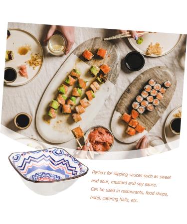Zerodeko 4pcs Sauce Dish Pasta Plates Dip Bowls Saucer Plates Container for Food Ceramic Dipping Dish Snack Dish Salad Containers Wasabi Sauce Bowls Ceramics Vintage Seasoning - Buy Online on SooperMarket.com