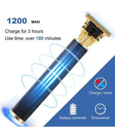 YOGINGO Professional Hair Trimmer for Men - USB Cordless Rechargeable Grooming Kit - Zero Gapped Beard Trimmer and Baldhead Shaver - Black - Buy Online on SooperMarket.com