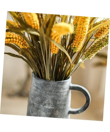 Warmhm 3pcs Simulated Ears of Corn Fake Wheat Ears Dried Wheat Stalks for Decorations Wheat Decoration Single Artificial Grass Plant Artificial Wheat Ears Stalks Vegetable Iron Goldenx3pcs 12X75CMx3pcs - Buy Online on SooperMarket.com