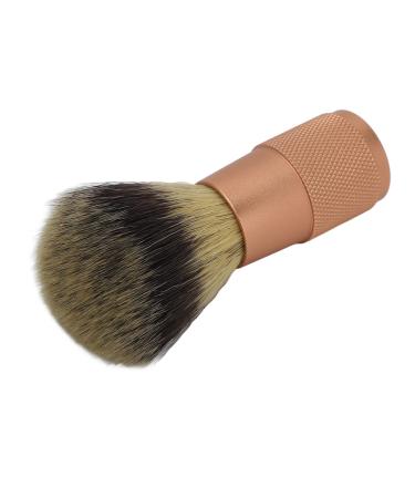 Synthetic shaving brush portable made of aluminum alloy soft hair for effective lathering of the beard