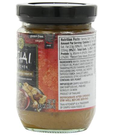 Thai Kitchen Gluten-Free Peanut Satay Sauce - 8oz Pack of 12 for Delicious Dishes - Buy Online on SooperMarket.com