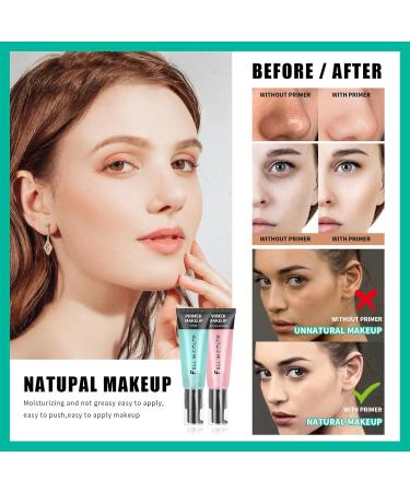 Hydrating Face Primer | Makeup Gel Base for Invisible Pores - 24ml Invisible Pores and Foundation Daily Hydrating Facial Moisturizer for All Skin Types Pologmase 02#pink - Buy Online on SooperMarket.com