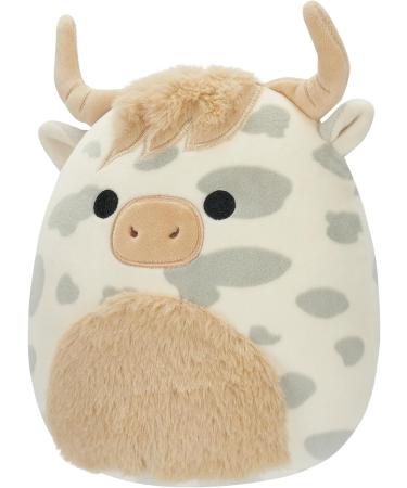 Squishmallows 7.5-Inch Borsa the Grey Spotted Highland Cow Plush Toy - Small Ultrasoft Borsa - Buy Online on SooperMarket.com