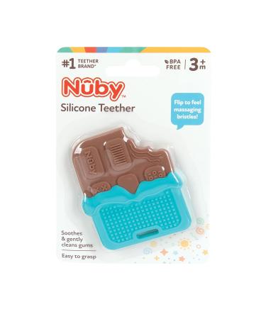 Nuby All Silicone Chocolate Bar Teether - Pack of 3 | 3+ Months - Buy Online on SooperMarket.com