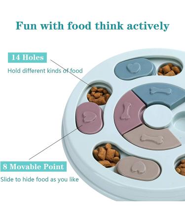 Dog Food Puzzle Feeder Toy for IQ Training & Enrichment - Blue - Buy Online on SooperMarket.com