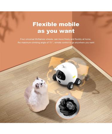 obexx Smart Pet Camera  Smart Companion Robot for Pets  Dog Treat Dispenser  Movable 1080P Full HD WiFi pet Camera Night Vision  2way Video via Smart Phone App (2.4G WiFi ONLY) White - Buy Online on SooperMarket.com