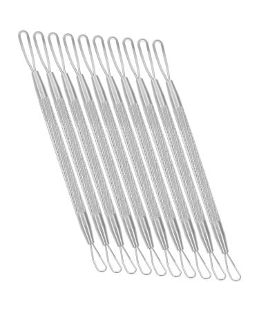 Housoutil 7pcs Double-headed Extrusion Ring Pore Cleaner Whitehead Removers Pimple Needles Extractor