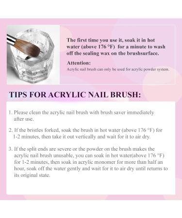 Saviland Acrylic Nail Brush Set - 4 Pcs Multicolored Acrylic & Gel Brushes (Size 10/12/14/16) for Nail Art - Perfect Gift for Women - Buy Online on SooperMarket.com