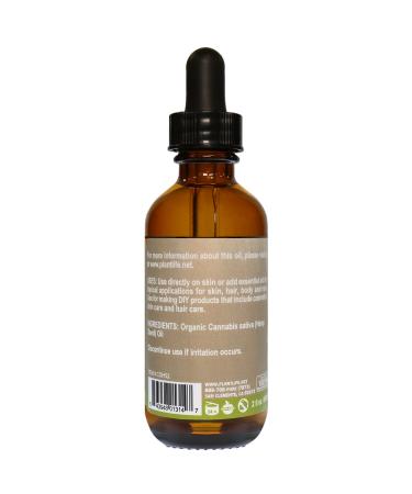 Plantlife Organic Hemp Seed Oil 2 oz - 100% Pure Cold Pressed Base Oil - Buy Online on SooperMarket.com
