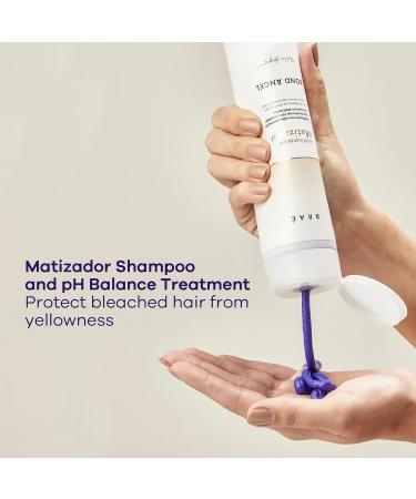 BRA Purple Shampoo & Toning Treatment Set - Acai & Barbados Cherry for Blonde Platinum Gray Ash Silver Hair - 8.33 fl oz | International Shipping Available - Buy Online on SooperMarket.com