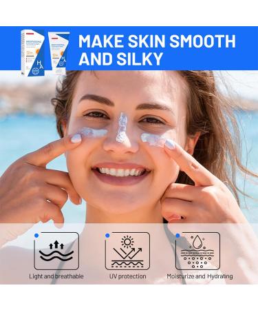 Hyaluronic Acid Body Sunscreen SPF 50 | Hydrating Water-Resistant Lotion for Face & Body | Moisturizing Sunscreen Moisturizer - Buy Online on SooperMarket.com