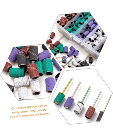 PLAFOPE 1 Set Nail Polish Set Nail Grinding Sanding Bits for Nail Drill Nail Tools Nail Polishing Band Sanding Bands for Nail Mandrel Bit for Nails Nail Bits Manicure Polishing Tape Alloy - Buy Online on SooperMarket.com
