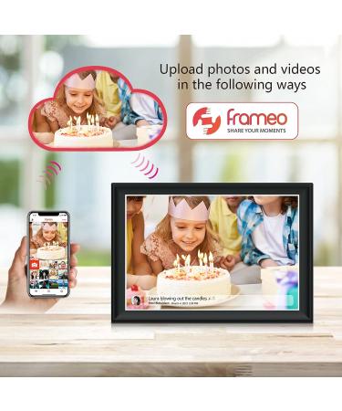 FRAMEO 10.5 Smart WiFi Digital Photo Frame with Touch Screen, Auto-Rotate, 32GB Storage - Share Moments Instantly via Frameo App | FHD IPS LCD Display - Buy Online on SooperMarket.com