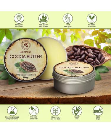 Pure Cocoa Butter 200g - Unaffected Native Quality for Lip Care Stretch Marks & Body Butter - South Africa - Buy Online on SooperMarket.com