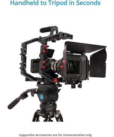 Filmcity DSLR Camera Shoulder Support Rig Kit with Cage & Matte Box | Compatible with DV, HDV, and DSLR Video Camcorders | Includes Free Offset Z Bracket (FC-02) - Buy Online on SooperMarket.com