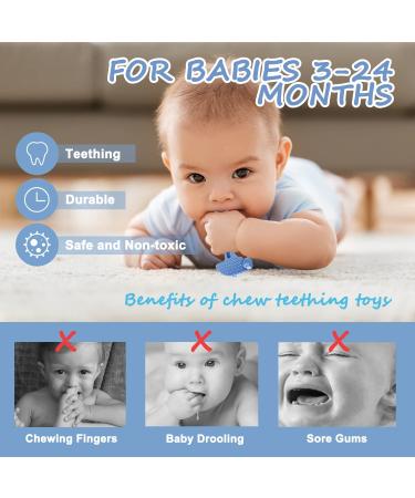 Yoolane Baby Teething Toys 4-Pack - Silicone Tool Teether Toy for Babies 0-6 Months & 6-12 Months | BPA Free, Freezable & Dishwasher Safe | for Toddler Infant Boy and Girl - Buy Online on SooperMarket.com