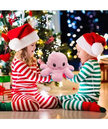 FASTEXX Octopus Reversible Plushies - Double-Sided Flip Mood Octopus Plush - Sweet Gift for Kids, Friends & Family - Pink/Blue - Buy Online on SooperMarket.com