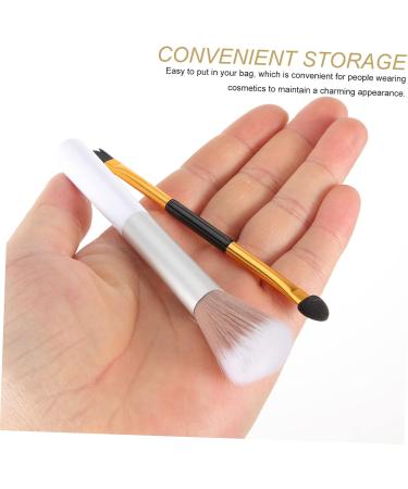 FOYTOKI 2pcs Makeup Brush Cream Concealer Brush Women Eye Shadow Brush Highlighter Brush Brow Brush Plastic - Buy Online on SooperMarket.com