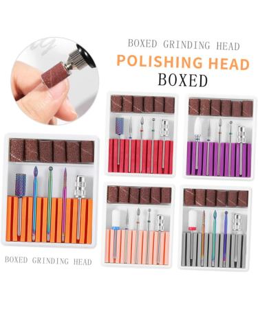 POPETPOP 1 Set Nail Drill Bits Nail Art Equipment Braiding Hair Supplies Dappen Dish for Acrylic Nails Tweezers Sheath Tiny Straw Hat Bunny Ear Pearl Clip Cuticle Drill Bit Manicure Tool 6.5x5.5cm Orange - Buy Online on SooperMarket.com