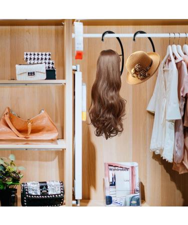 Smilco 4 Pack Wig Hanger | Portable Hanging Stand for Wigs & Hats | Collapsible & Durable - Buy Online on SooperMarket.com