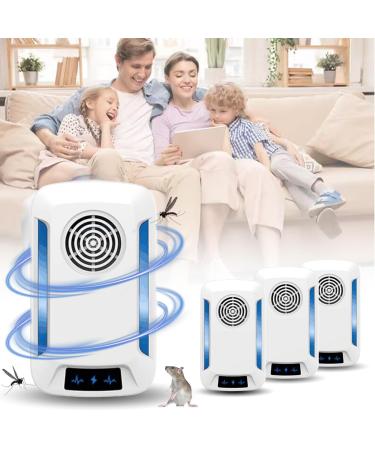Ultrasound pest control 4 pieces of insect protection mosquito protection repeller electrical insect destruction for mosquitoes mice ants ants flies spiders cockroaches