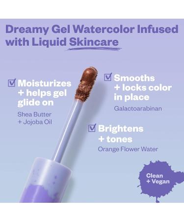 Kosas 10-Second Eye Gel Watercolor Eyeshadow - Fiery | Moisturizing & Brightening Shimmer - Buy Online on SooperMarket.com