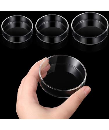 Patelai 3 Pieces Aquarium Shrimp Feeding Dish Glass Fish Clear Tank Feeding Bowl Food Bowl Freshwater Tray Feeder