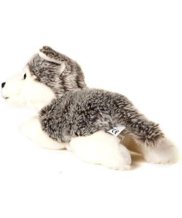 Buy Uni-Toys Husky Puppy Plush Toy - 23 cm Cuddly Grey Dog - International Shipping Available - Buy Online on SooperMarket.com