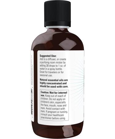 NOW Clear the Air Oil Blend 4oz - Purifying Aromatherapy Scent | Vegan, Child Resistant Cap - Buy Online on SooperMarket.com