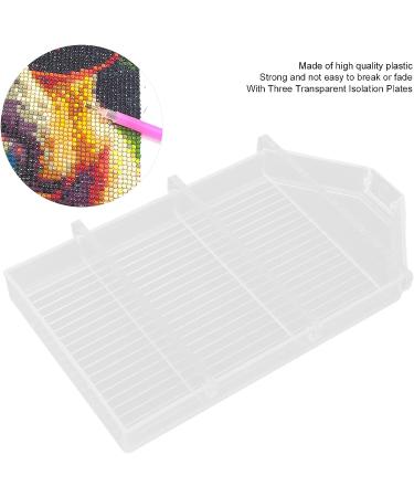 Bead Sorting Trays Diamond DIY Tools | Paint Mixing Trays for Kids & Students | Classroom Art Craft Plastic Pallet (Transparent) - Buy Online on SooperMarket.com