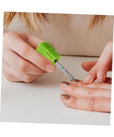 FOYTOKI Nail Polisher Manicure Art Drill Bits Manicure Nail Bits Nail Art Polishing Tools Women Nail Drill Bit Drill Bits for Nails Drill Bit for Acrylic Nails Manicure Drill Bits 7.00X1.30X1.30CM Green - Buy Online on SooperMarket.com